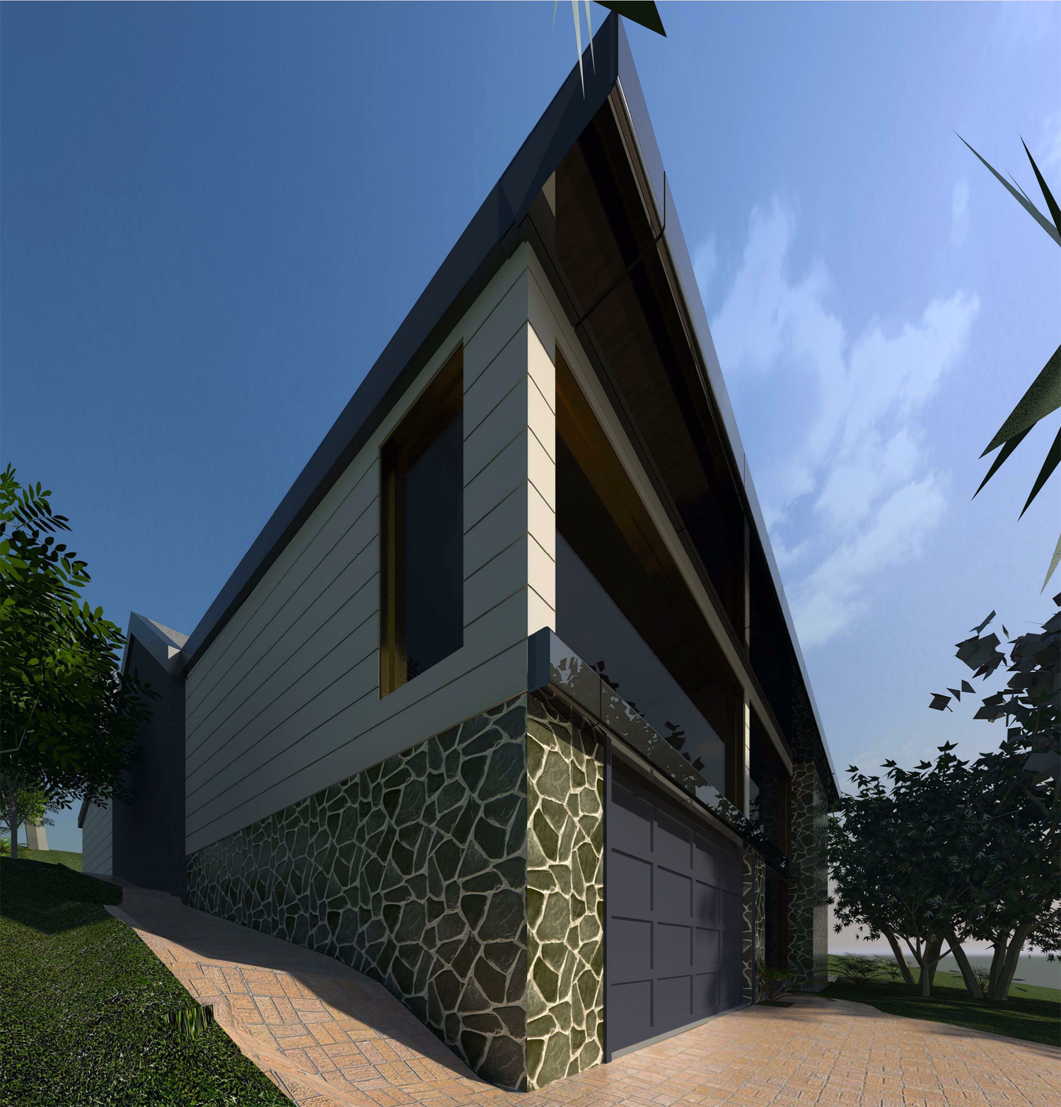 jbcs Renovation Project - rejuvenation of a post modern design - final phase 3D CAD imagery 02