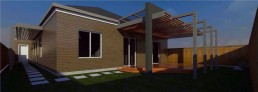 jbcs patented pergola - MODERNA (sotuth-west elevation)